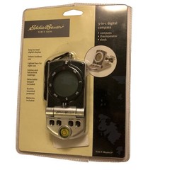 Eddie Bauer Compass Digital EB9980CP Thermometer Clock Level