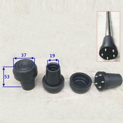 Metal Foot Pads Removable 4-Prong Replacement Crutches Assesories for Winter