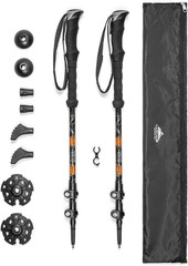 Lightweight Aircraft-Grade Aluminum Trekking Poles with Extended down Grip plus