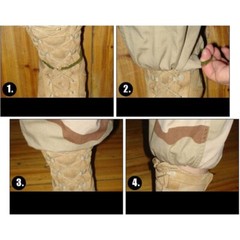 Elastic Trouser Twist Ties Leg Boot Socks Pants Lackies Lackeys Army Military