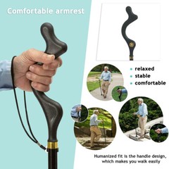 Retractable Straight Posture Cane Walking Stick Camping Travel Trekking Pole USA