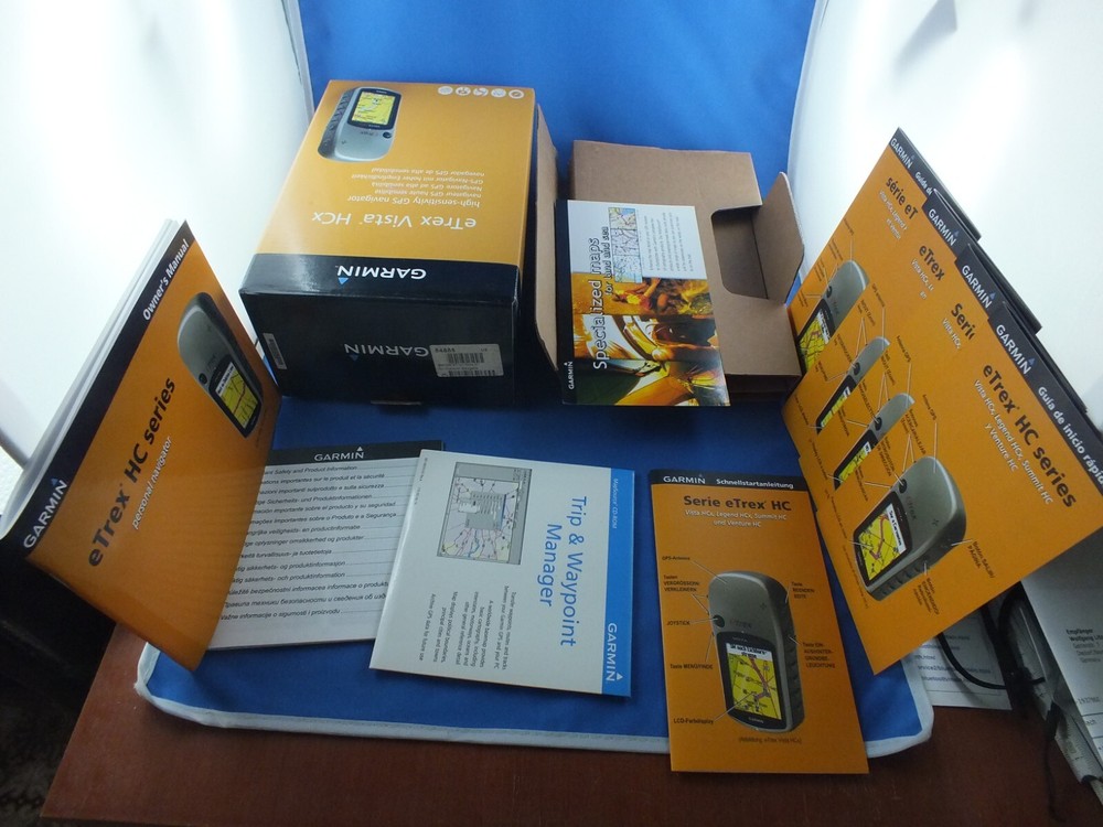 Original Box Without Garmin eTrex Vista HCX With CD Software And Instructions