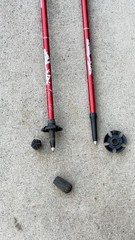 Set of Alafen Folding Trekking Poles 110-125CM Red .. 92A