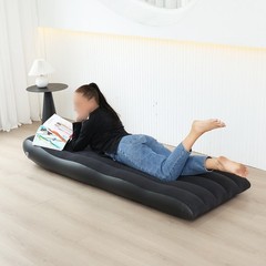 Inflatable Single Sofa Plush Lounge Chair PVC for Pool Beach Outdoor Use