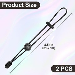 Verdial 2pcs Climbing Stick Holder, Reflective Adjustable Backpack Hiking