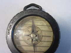 Taylor Instruments, Asheville NC Hand Held Compass Key Chain Vintage 1960’s