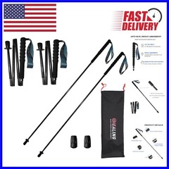 Portable Ultralight Carbon Fiber Trekking Poles – Compact & Durable for Hikers