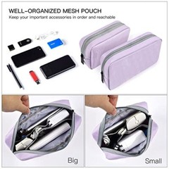 Universal Electronics Accessories Bag Pouch, 2-Pack Portable Soft Carrying