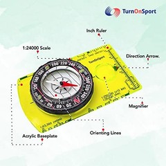 Orienteering Compass – Advanced Scout Compass for Hiking, Camping, and Green