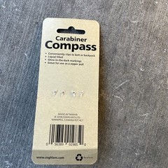 Coghlan’s Aluminum Carabiner Liquid Filled Compass