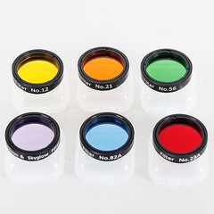 Essential 6pcs Telescope Filters for Astronomical Observation with Storage Box
