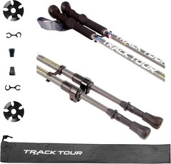 Carbon Fiber Ultra Lightweight Hiking Poles with Cork Grips 2 Pack