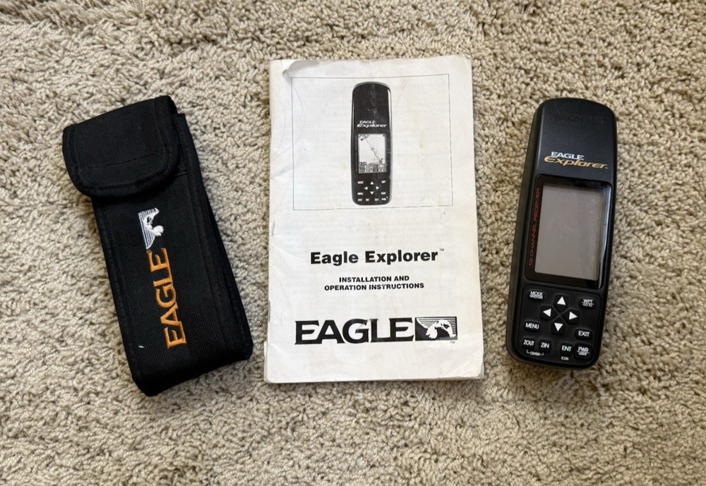 Eagle Explorer GPS 12 Channel Tested with Case & Manual