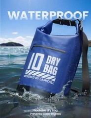 Waterproof Dry Bag with Phone Pouch – 5L//20L/30L/40L Floating 10L Navy Blue