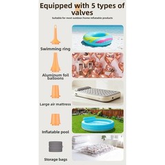 430L/min Air Inflator Rechargeable 4.0KPA for Pool Floats Air Mattress