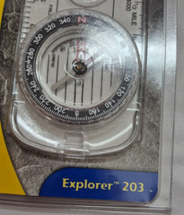 Silva Explorer 203 Precision Compass Lanyard Built in Magnifier New NIP