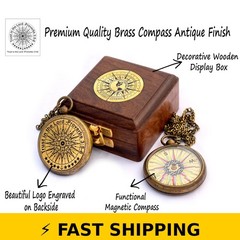 Trust in The Lord Compass with Box – Proverbs 3:5-6 Gift