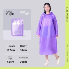 Disposable Raincoat Extended Length Full-body Coverage Traveling In Rain