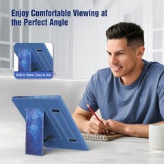Universal Case for 10.1 Inch Android Tablet with Pen Loop, A-Blue Starry Sky