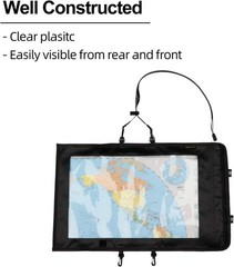 Waterproof Hiking Map Case with Clear Window and Removable Carry Strap