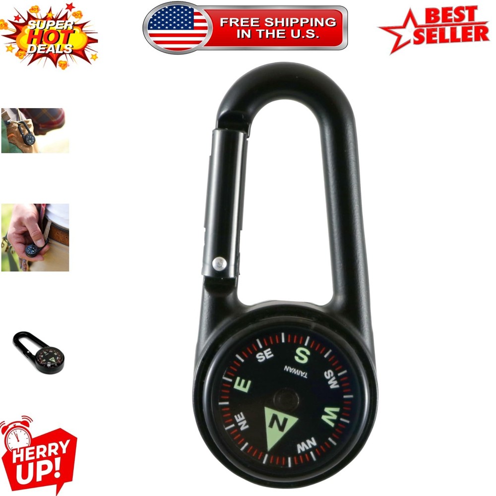 Coghlan’s Lightweight Carabiner Compass: Perfect for Hiking & Camping Adventures