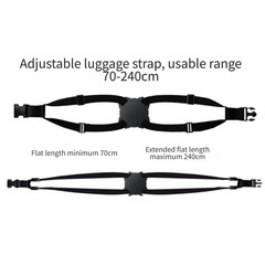 Quick Release Figure Eight Luggage Straps Adjustable for Secure Suitcase Fixing