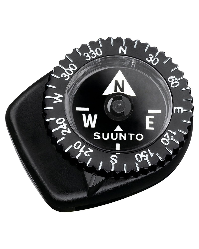 SUUNTO Clipper Compass, Micro Compass Attaches to Strap, Clipper, Black