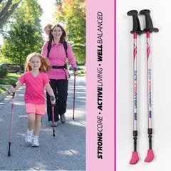 4LIFE Urban Poles – 1 Pair – Fitness Edition – Patented Ergonomic CoreGrip™ f…