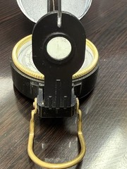 Vintage Engineer Directional Folding Compass Pocket size black 1970s