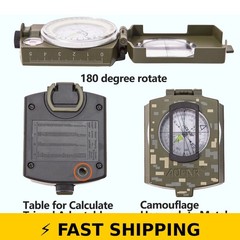 AOFAR Military Compass AF-4580 Waterproof Camo Hiking Camping Gear