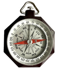 ORIGINAL VINTAGE TAYLOR LEEDAWL POCKET COMPASS IN BROWN BAKELITE CASE