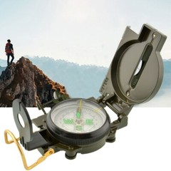Compass Military Outdoor Camping Army Green Hiking Survival Trip Navigation Tool