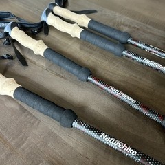 4 Naturehike Climbing Stick Ultralight Outdoor collapse 2’ Trekking Pole Hiking