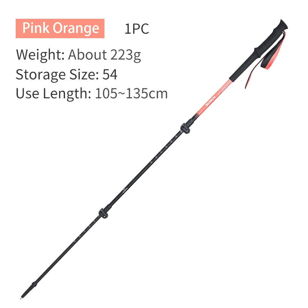 AONIJIE Lightweught Hiking Poles Stretchable Walking Stick 7075 Aluminum Alloy