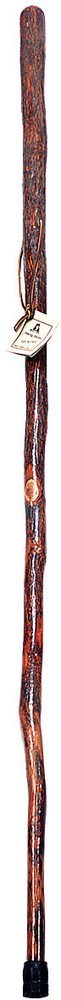 Whistle Creek Hickory Hiking Stick – Handcrafted 54″ Hickory Hiking Staff