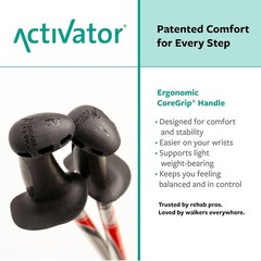 Urban Poling ACTIVATOR® Walking Poles for Balance and Rehabilitation,1 Pair.