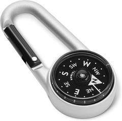 Amazon Basics Carabiner Keychain Compass, Luminous, for Hiking Camping