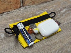 Yellow Mini EDC Pouch USA Made – Trail Wallet Vinyl Zipper Case Stocking Gift