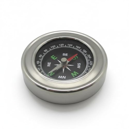 Gadgetime USA Mini Compass 2.4” x 2.4”, Portable Directional Compass for