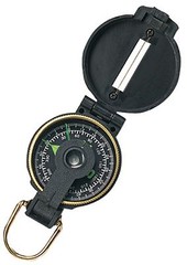 Black Plastic Lensatic Compass – Great For Camping/Hiking Scouts Survival & More