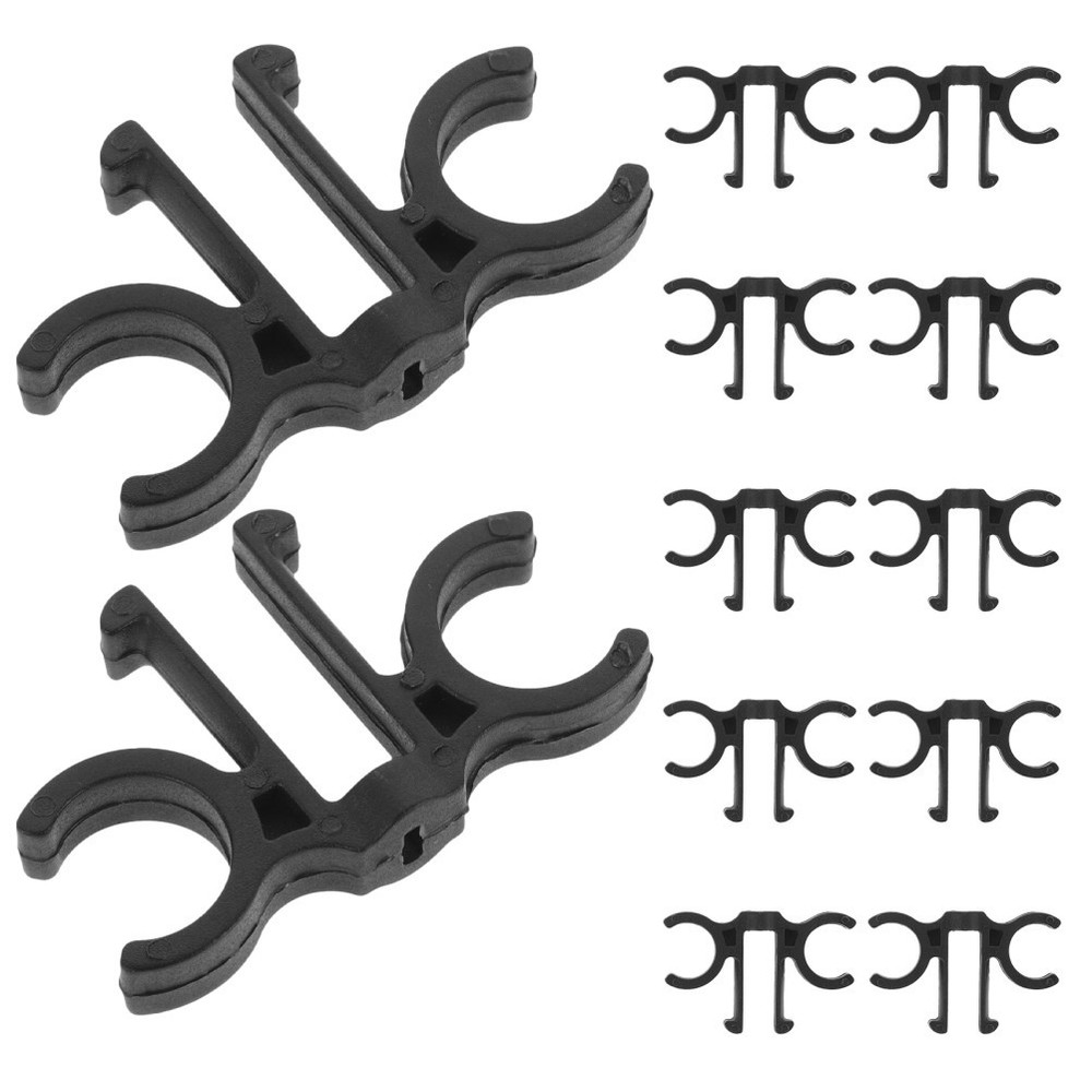 12Pcs Lightweight PVC Trekking Pole Clamps with Quick Release for Hiking and Ski