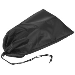 Black Crutch Drawstring Bag Heavy Duty Storage Container for Hiking and Camping