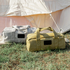 Reinforced Canvas Tent Peg Storage Bag with PVC Mesh Bottom 35x13x12cm