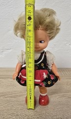 Cute Plastic Doll MMM Three-M Doll 29cm Dance Doll Clockwork Collector Vintage