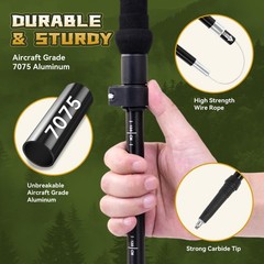 Trekking Poles Aircraft-Aluminum Alloy-Strong Lightweight Collapsible Walking…