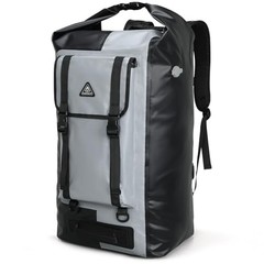 Waterproof Backpack Roll Top Dry Bag Kayak Dry Backpack IPX7 60L Black/Grey