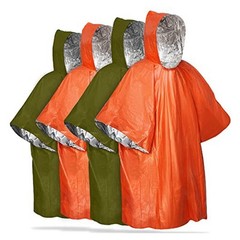 Compact Rain Gear Thermal Outerwear 210T Polyester Material Fits In Palm
