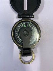 VINTAGE METAL ENGINEER COMPASS – Japan made – Glow in the Dark Letters