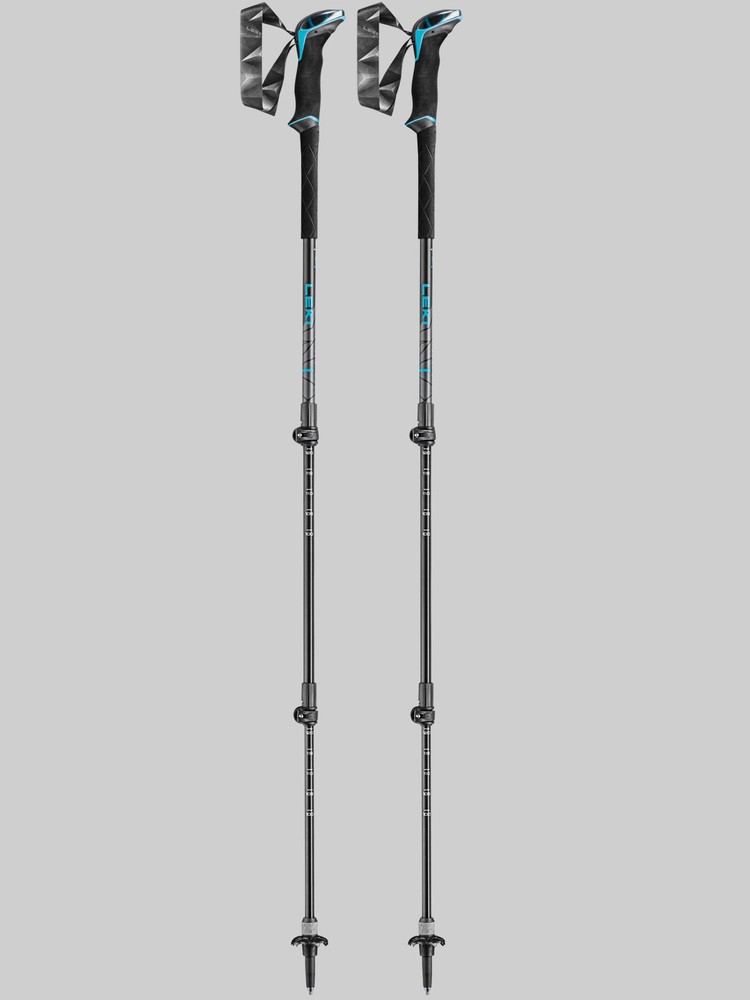 Leki Trekking Pole – Makalu Lite AS 100-135cm – Black/Dark Anthracite/Petrol