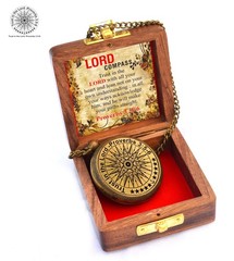 Trust in The Lord with All Your Heart Proverbs 3 56 Quote Engraved Compass wi…